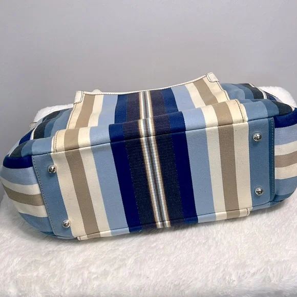 Brighton Cruz Nave/Blue/Tan/Cream Tote Bag - Picture 9 of 16